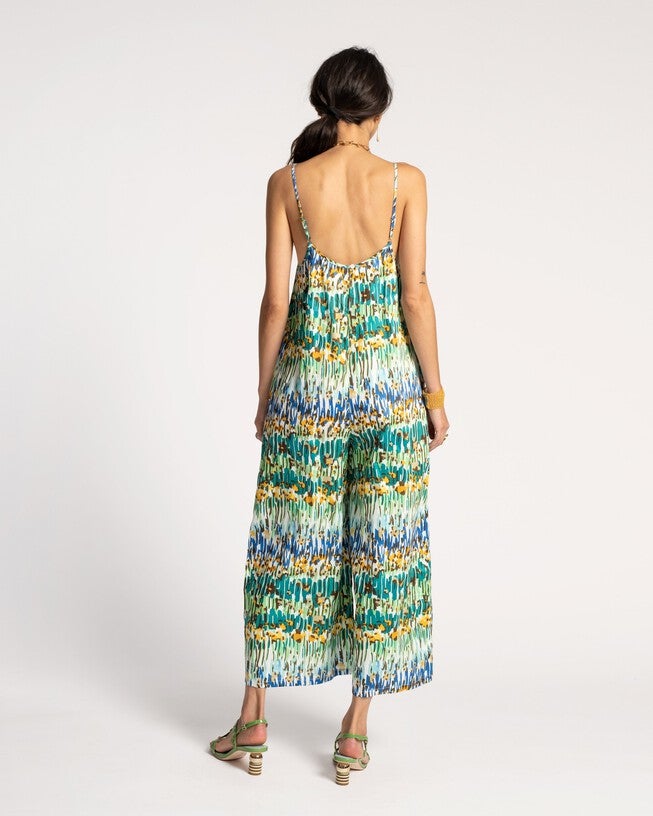 Cheree Tank Jumpsuit, GreenMulti / Teal, alternate image number 2
