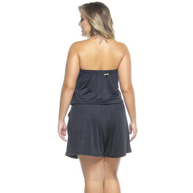 Strapless Jumpsuit, Black / Black, alternate image number null