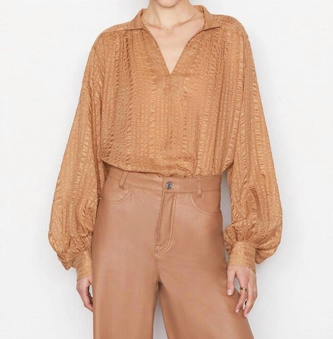 KAFTAN POPOVER IN LATTE, Latte / Brown, hi-res image number null
