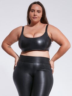 MERCURY RECYCLED LEATHER BRALETTE