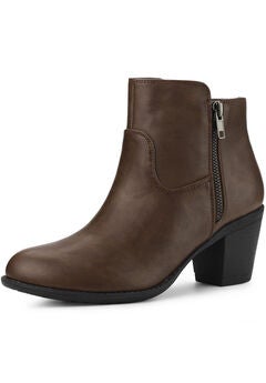Closed Toe Chunky Heel Shoes