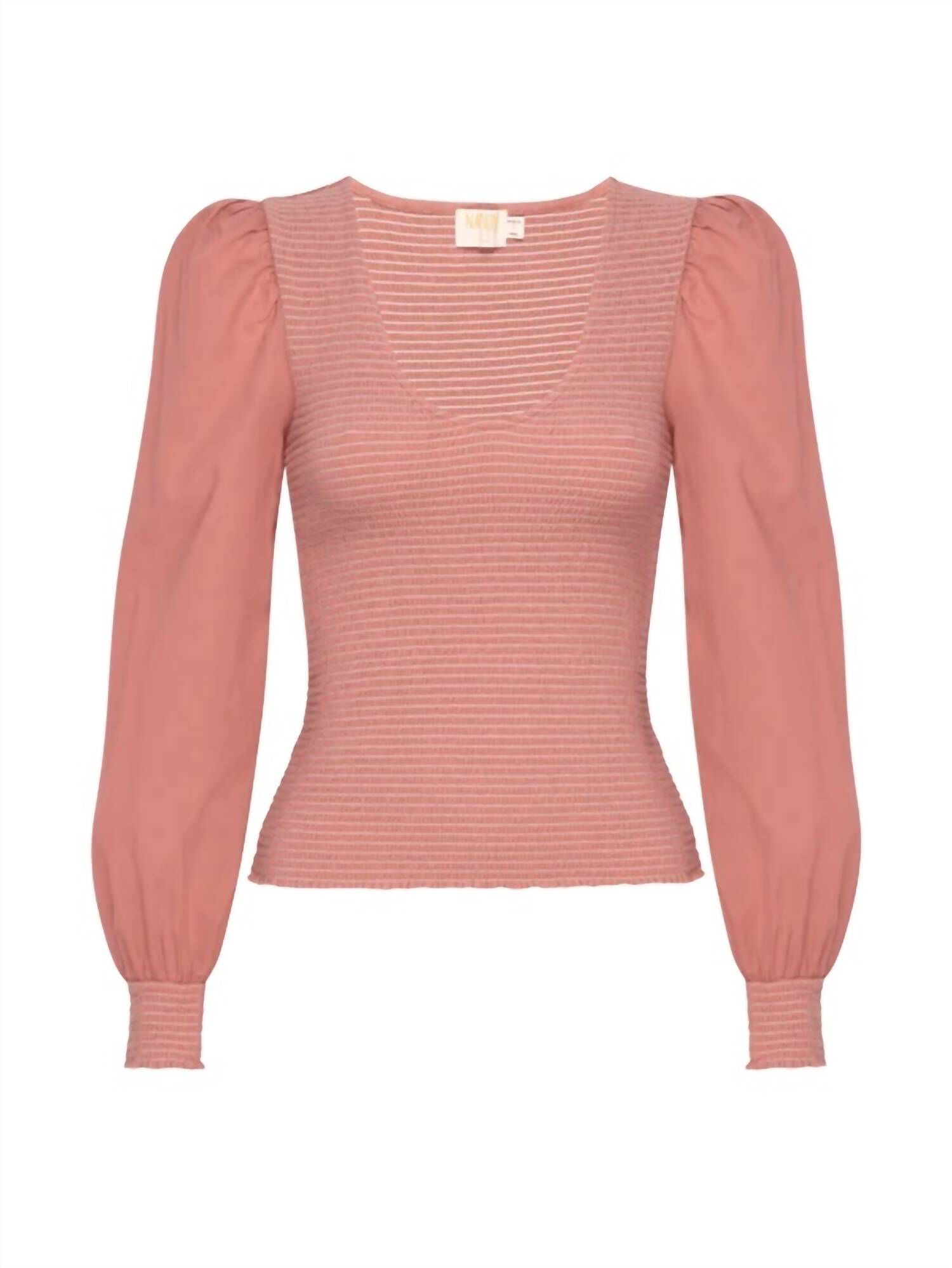 DELLA LONG SLEEVE TOP IN KITTEN HEEL, , alternate image number 2