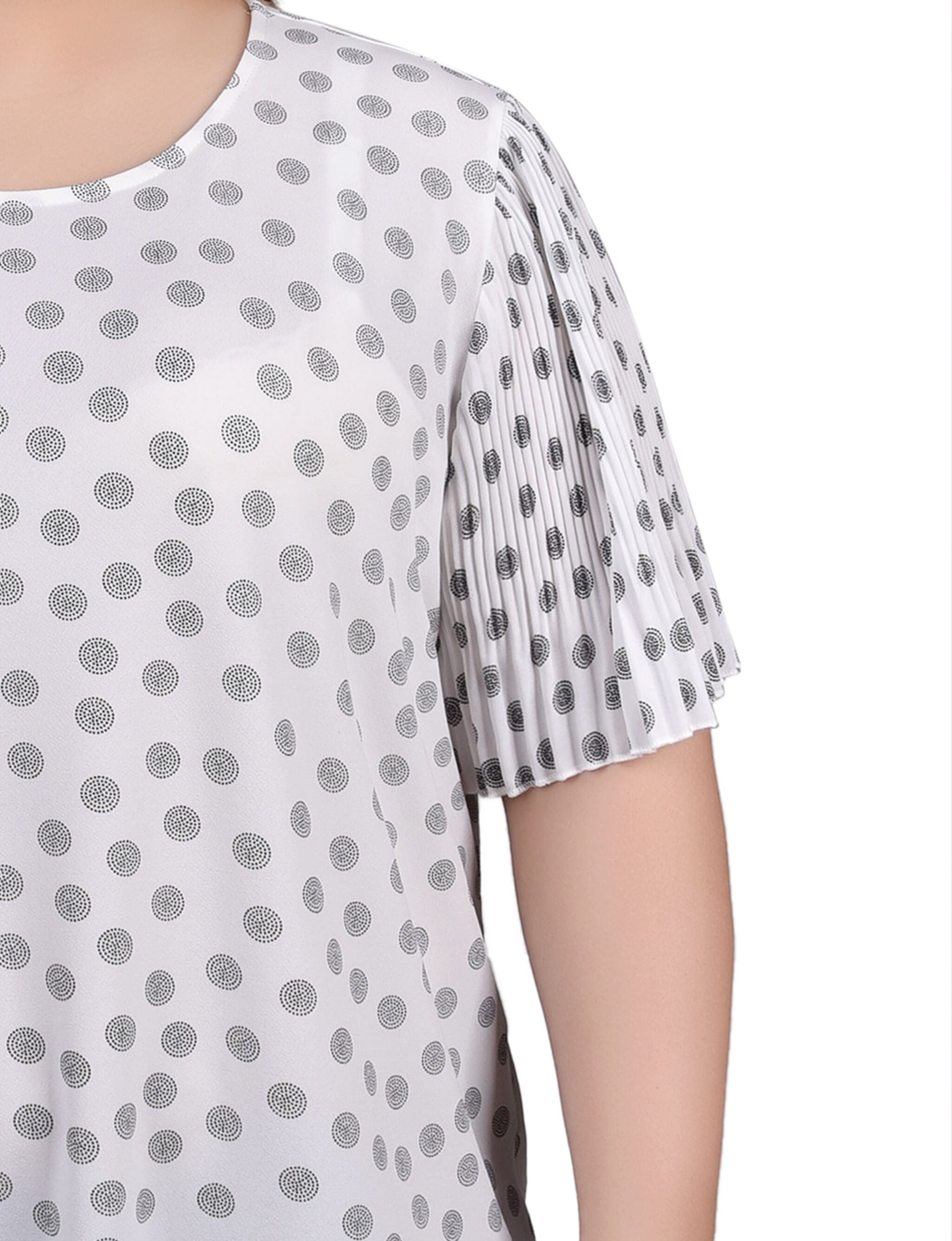 Pleated-Sleeve Top, , alternate image number 5