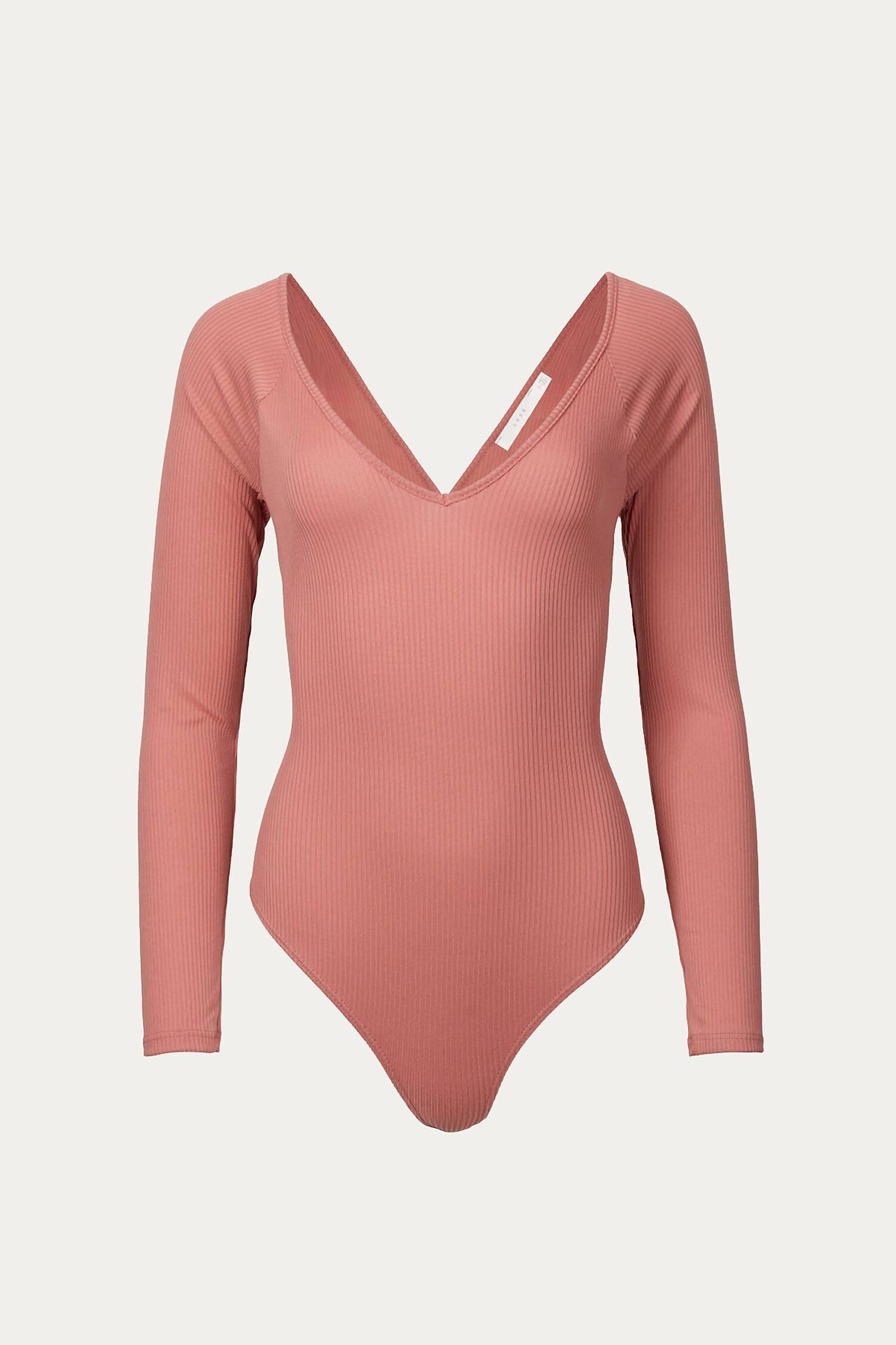 OPEN-BACK BODYSUIT IN CANYON CLAY, Canyon Clay / Orange, hi-res image number 0