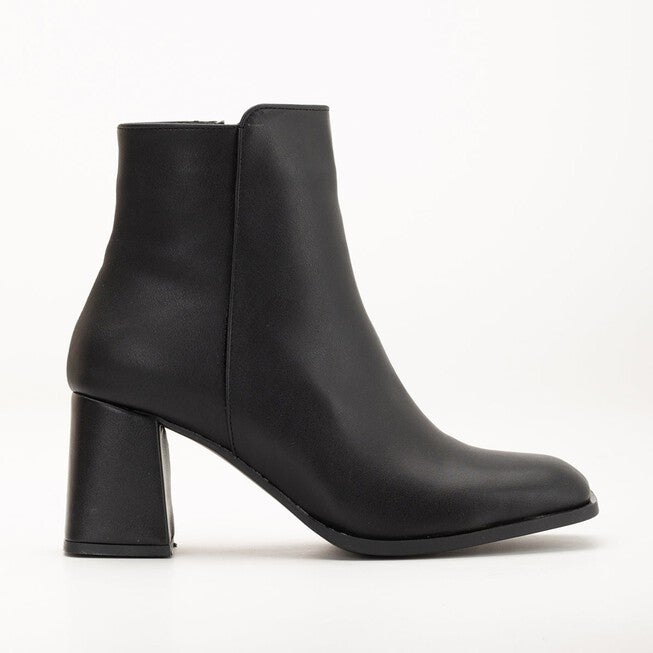 NADINE - BLACK MATT ANKLE BOOTS, BLACK / Black, hi-res image number null