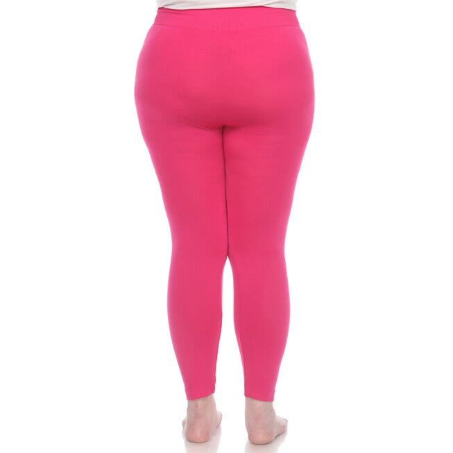 Super-Stretch Solid Leggings, Fuchsia / Pink, alternate image number null