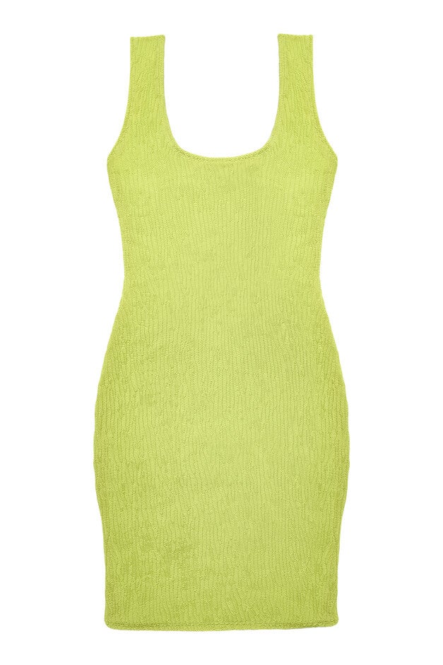 Neon Swim Dress, Green / Chartreuse, alternate image number 2