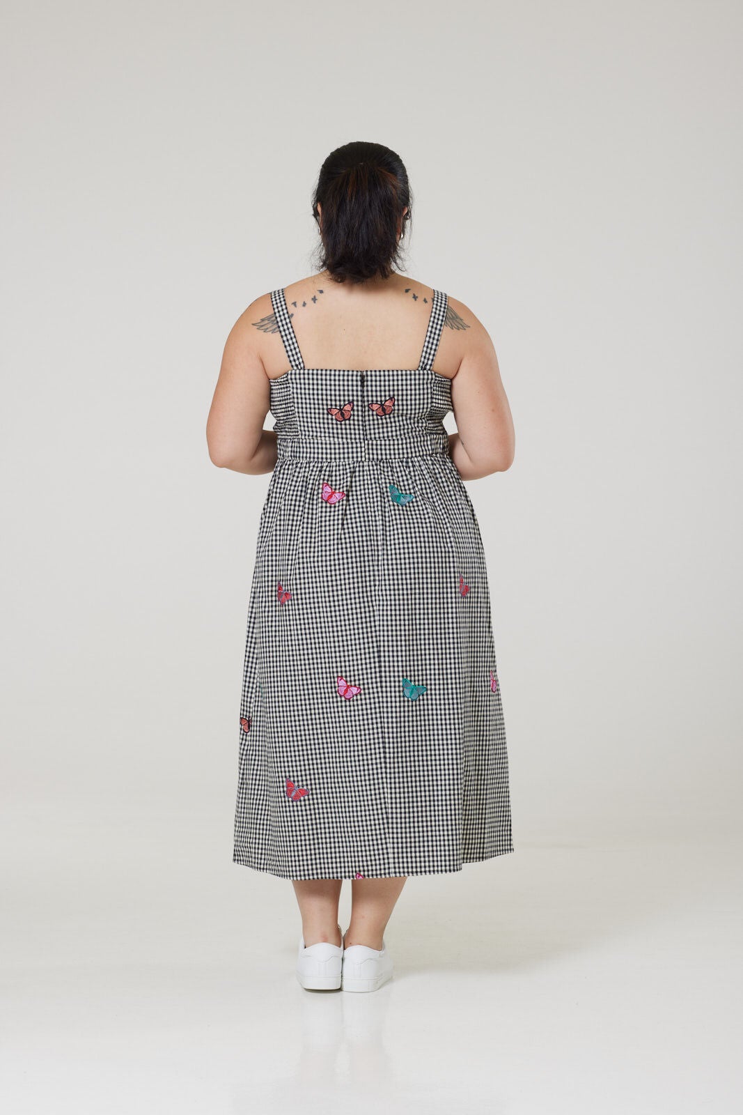Luanni Dress, Black / Black, alternate image number 1