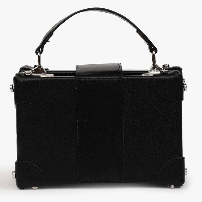 Haute Sauce Women's Luggage Box Bag, Black / Black, alternate image number null