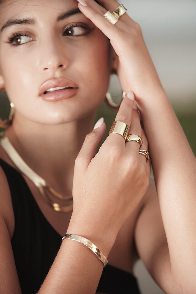 5mm Viper Chain Bracelet 8 inches Gold, Gold / Gold, alternate image number null