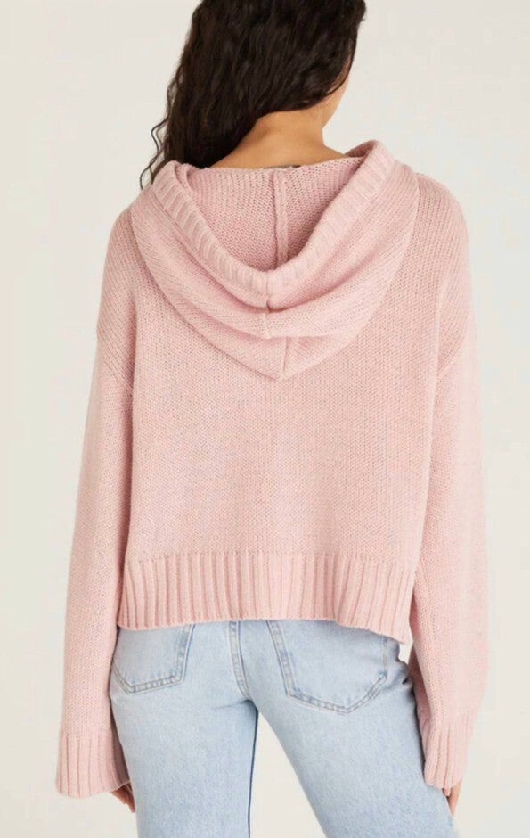 HARLEY HOODIE SWEATER IN PINK, Pink / Pink, alternate image number null