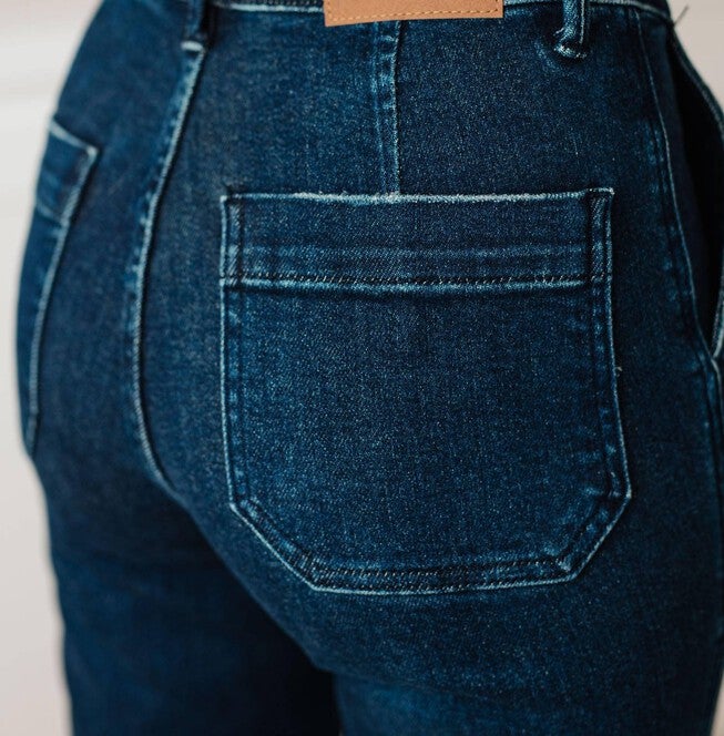 Pull On Denim Joggers, Dark Wash / Dark Wash, alternate image number null