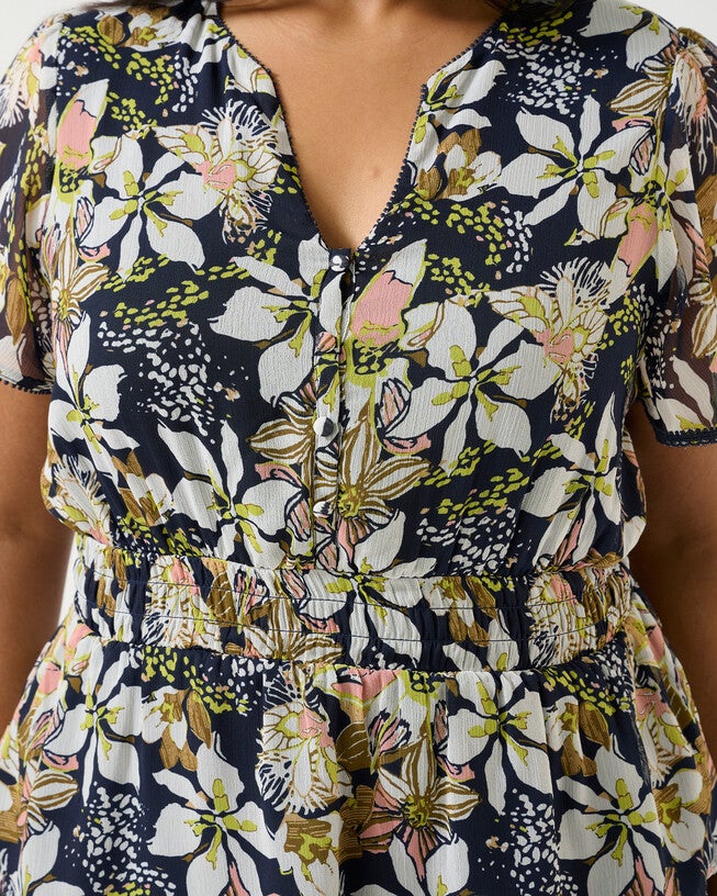 Wilsons Prom Top, Print / Navy, alternate image number 6