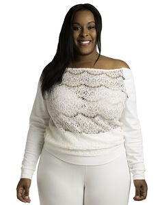 Nia Boatneck Pullover With Ponte Sleeves
