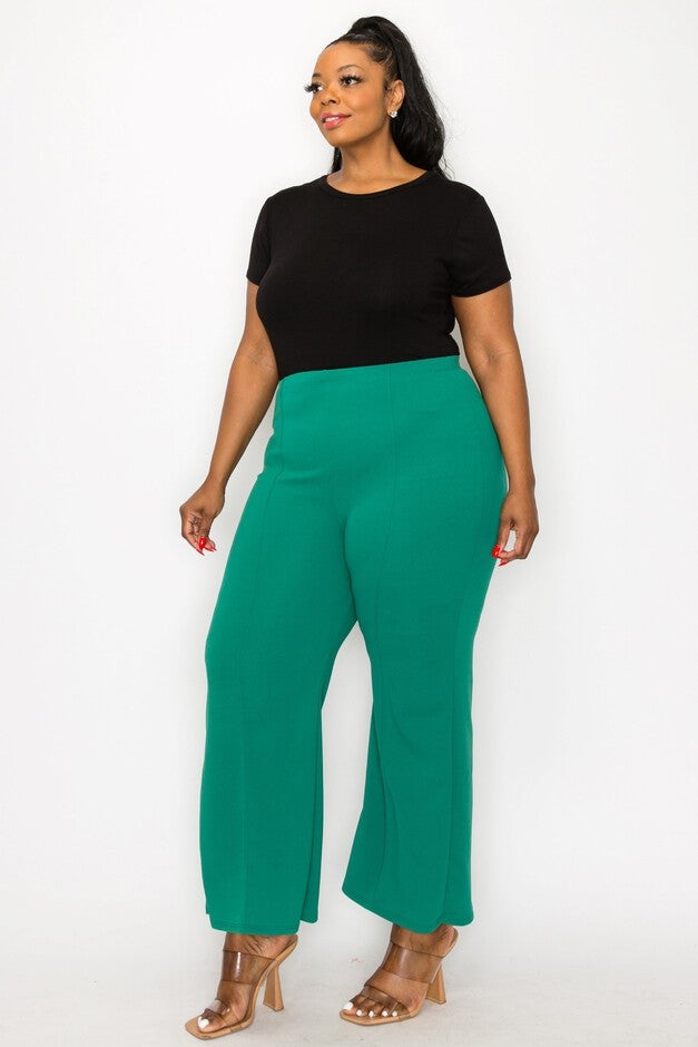 BLAKE PINTUCK PANTS, Kelly Green / Kelly Green, alternate image number 2