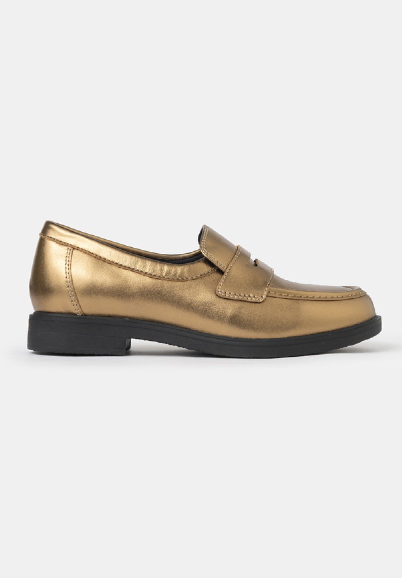 Reese Low Heel Classic Loafers, Metallic Bronze / Gold, hi-res image number 0