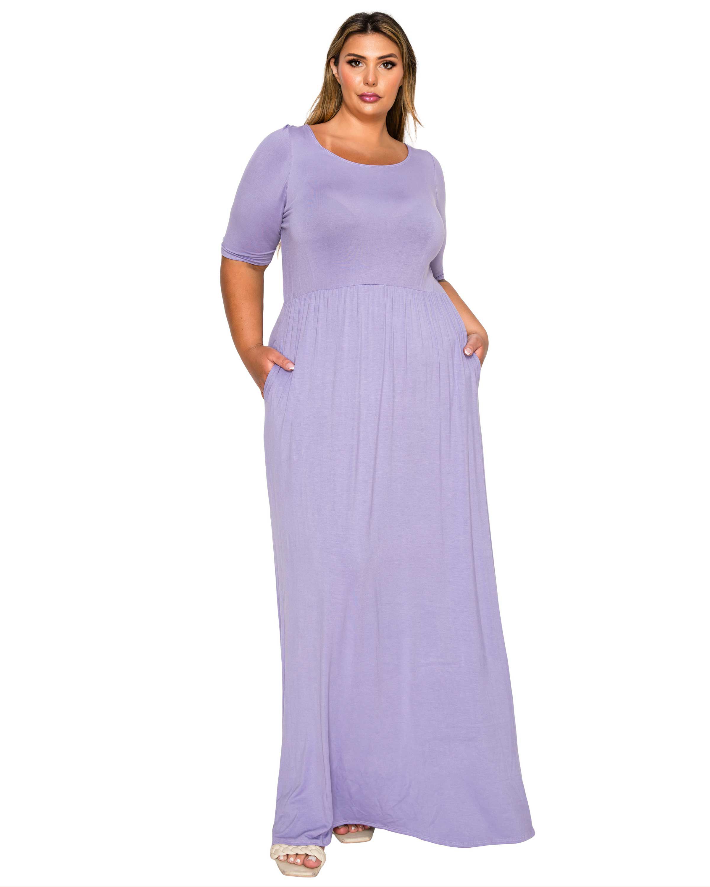 Eva Pocket Maxi Dress, Lavender / Lilac, hi-res image number 0