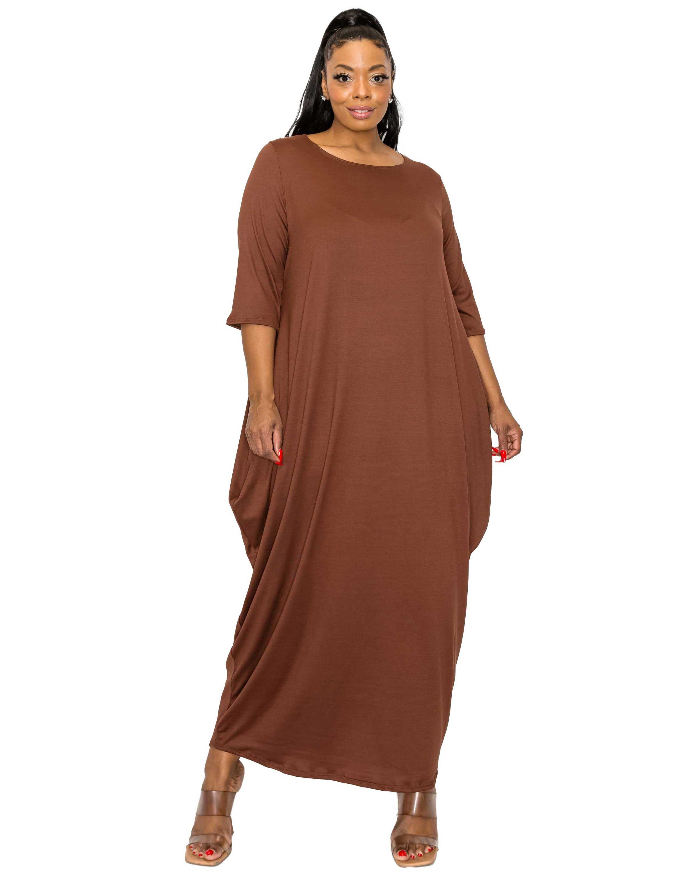 DIANA MAXI DRESS, Espresso / Brown, hi-res image number 0