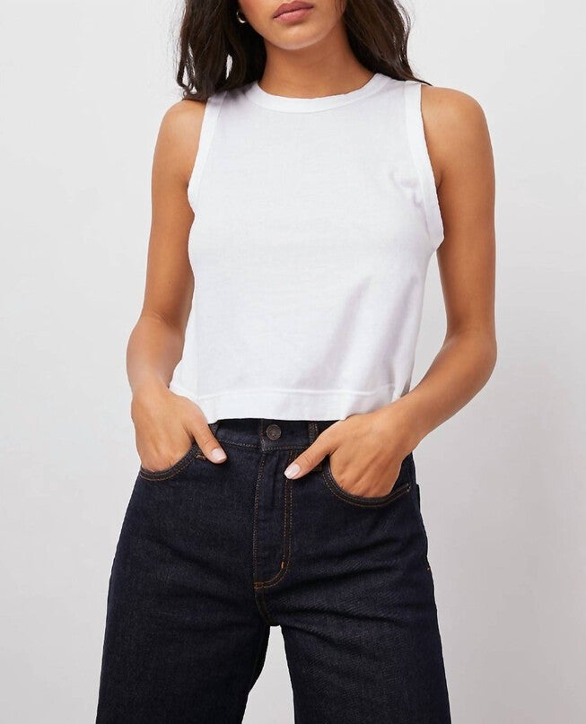 THE BOXY TANK IN WHITE, White / White, hi-res image number 0