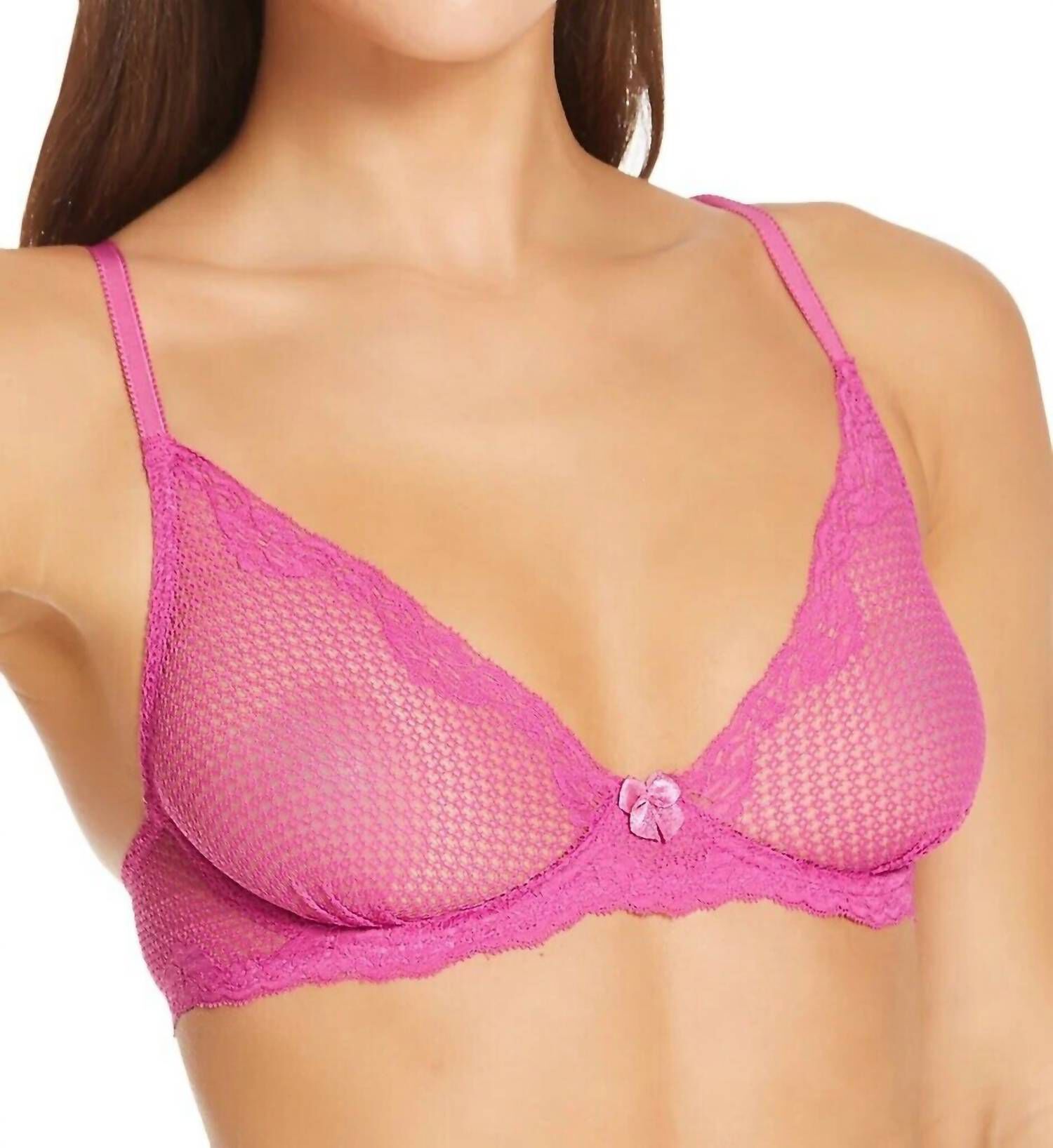ALICE LACE PLUNGE BRA, Orchid / Purple, hi-res image number 0