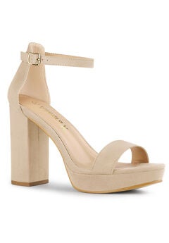 Platform Ankle Strap Chunky High Heel Sandals