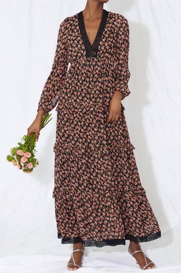 LYNDA MIDI DRESS IN DITSY FLORAL Dia & Co