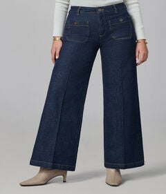 MILAN-DRW High Rise Wide Leg Jeans