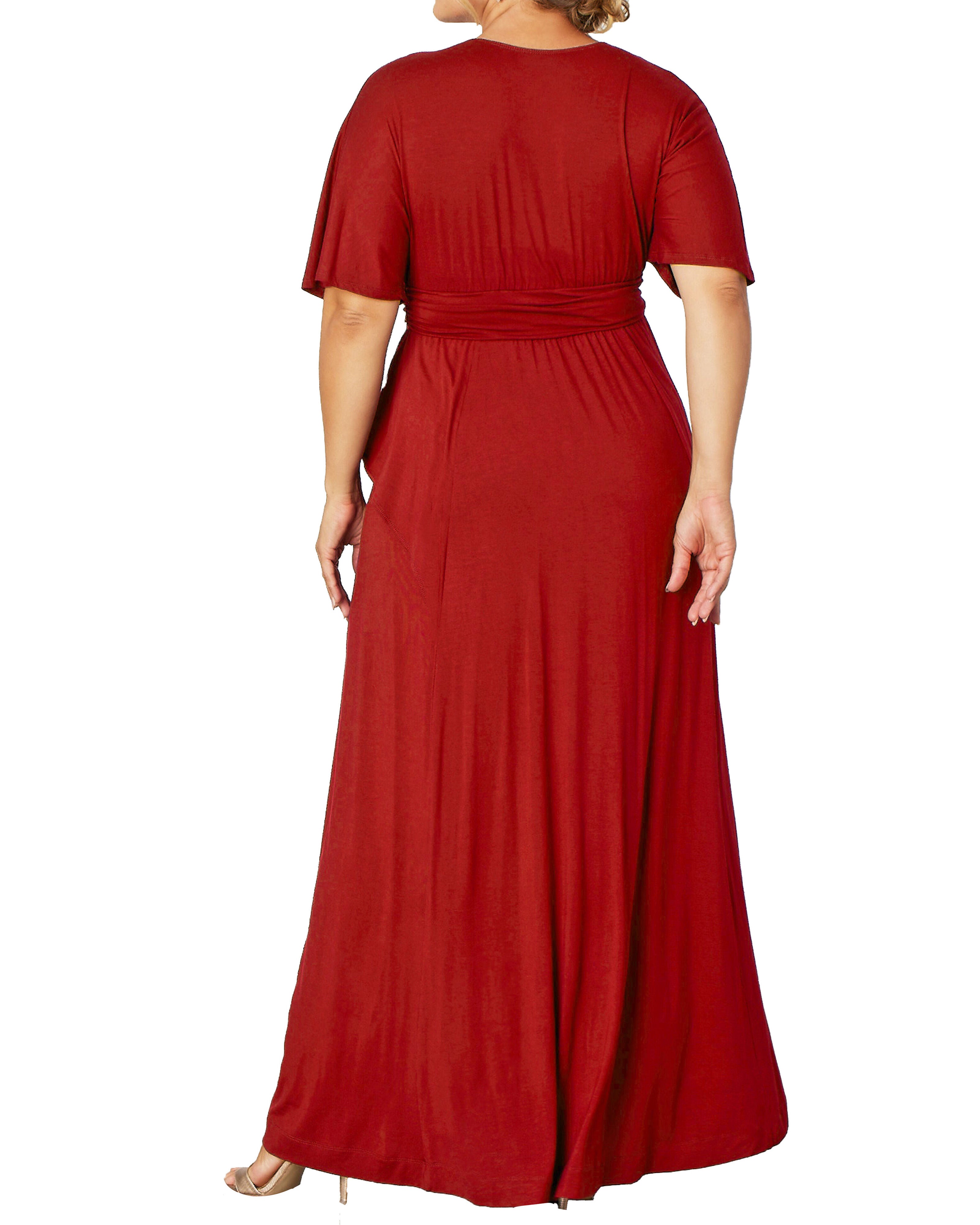 Indie Flair Maxi Dress, TOMATO RED / Red, alternate image number 1
