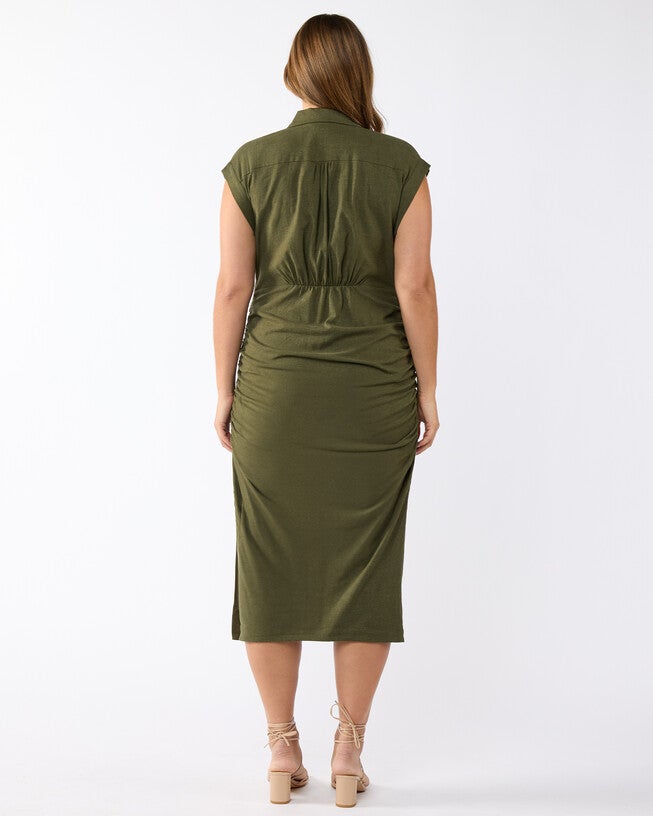 Desert Whisperer Dress, Olive / Olive Green, alternate image number 2