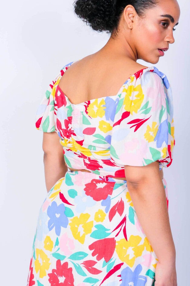 Peaches & Herb Crop Top and Skirt Two Piece Set, , alternate image number null