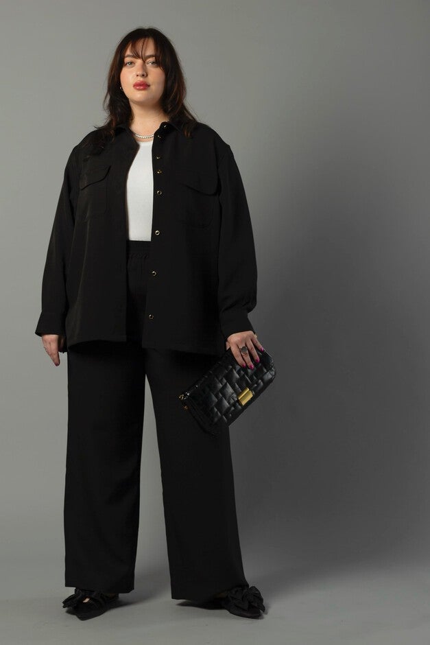 The Payton Two Pocket Shirt, Black / Black, hi-res image number 0