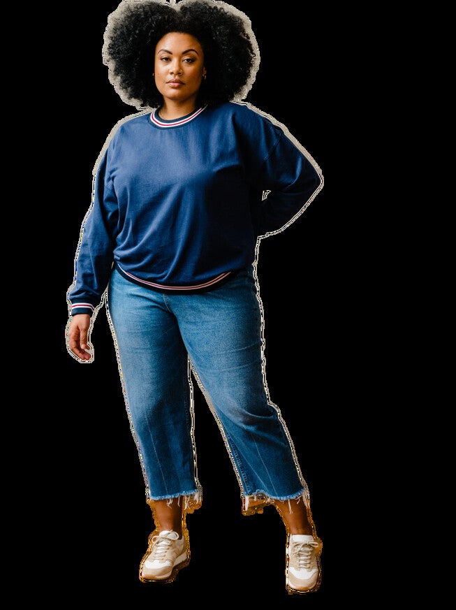 Oaklyn Fleece Sweatshirt, Navy / Navy, alternate image number null