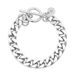 Tara Toggle Bracelet 7" Silver