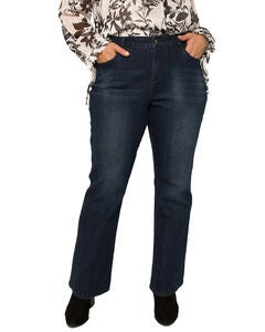 Dark Wash Slim Flare Jeans