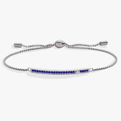 Everyday Birthstone Pave Bolo Bracelet
