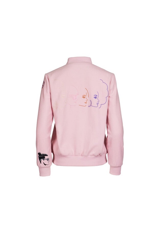 Barbie® Varsity Jacket, Pink / Pink, alternate image number null