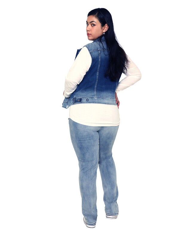 Denim Vest - Rowan, ROWAN / Medium Wash, alternate image number null
