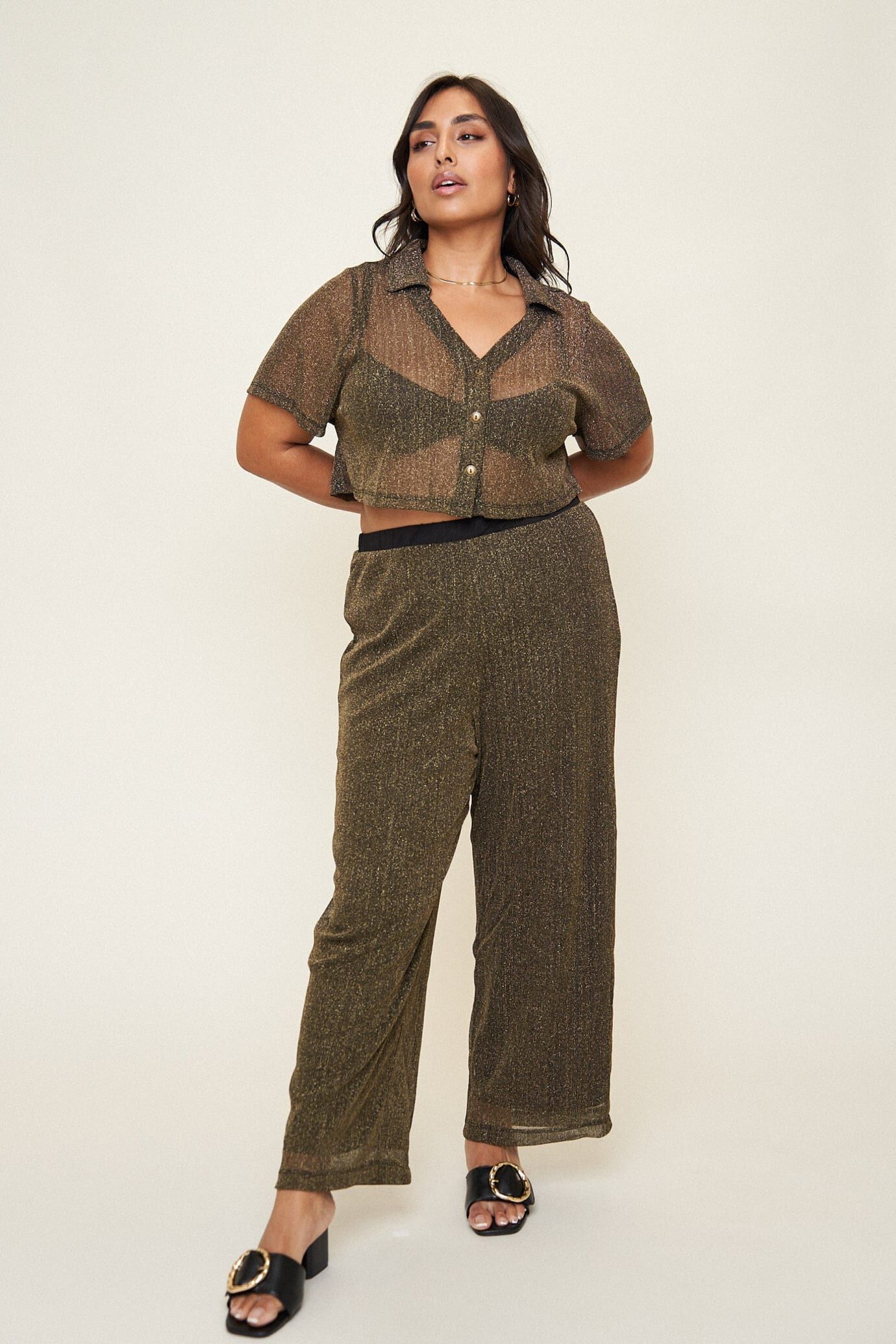 Arielle Pull-On Pant, Black Holiday Mesh / Black, hi-res image number 0