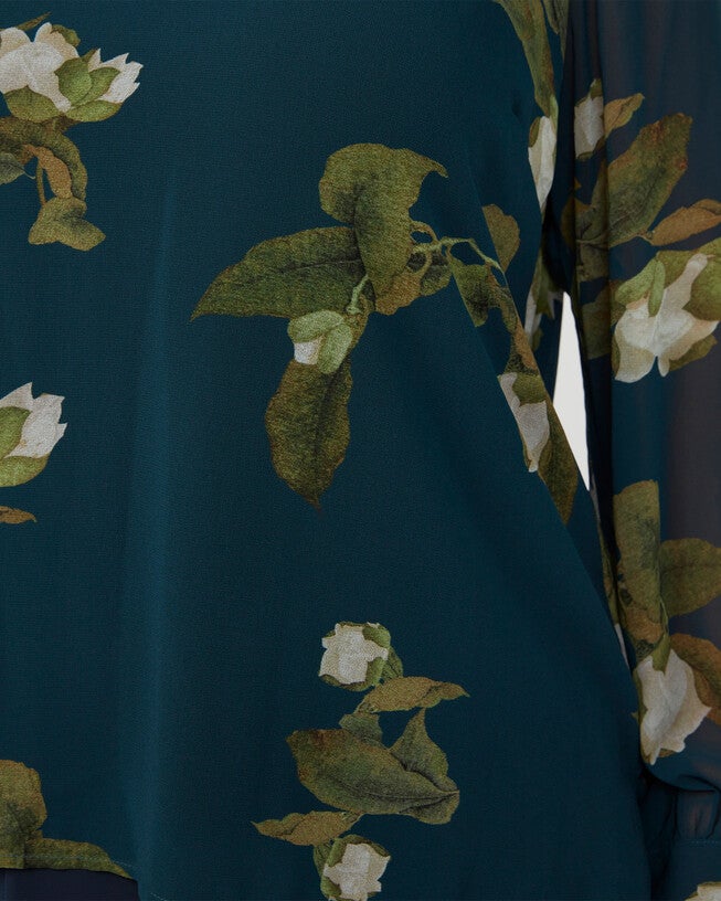 SUMMIT BLOOM TOP, Print / Navy, alternate image number 4
