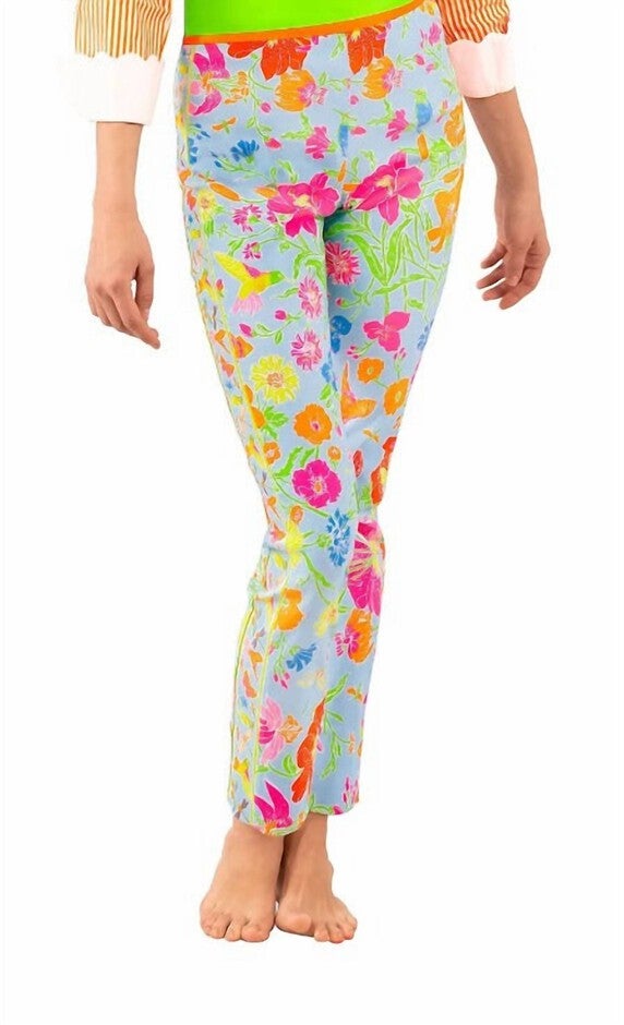 GRIPELESS PULL ON PANTS BIRDS & THE BEES IN PERIWINKLE, Periwinkle / Light Blue, hi-res image number null