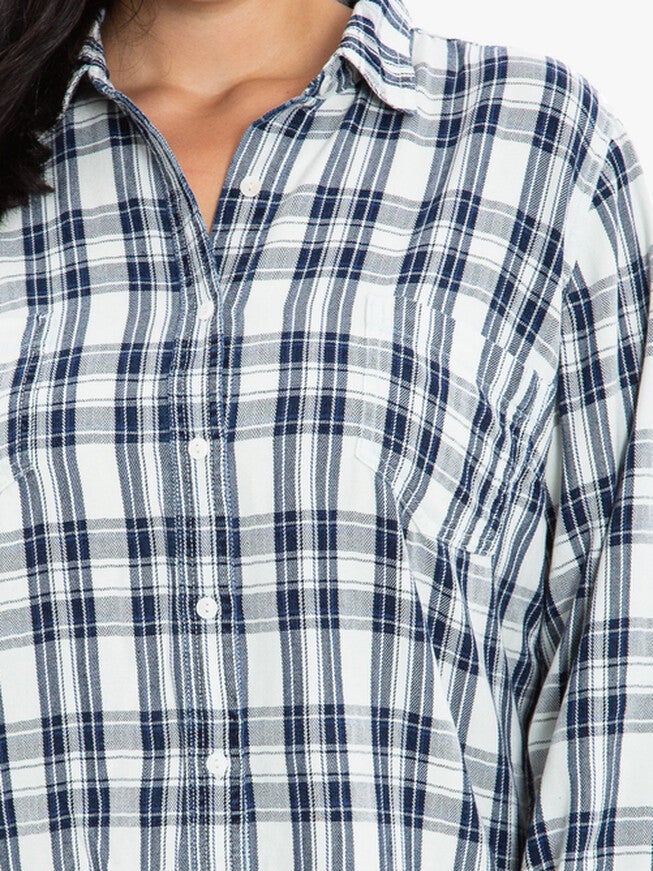 Plaid Western Shirt, WHITE / White, alternate image number null