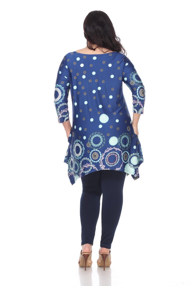 Erie Tunic Top, Royal / Royal Blue, alternate image number null