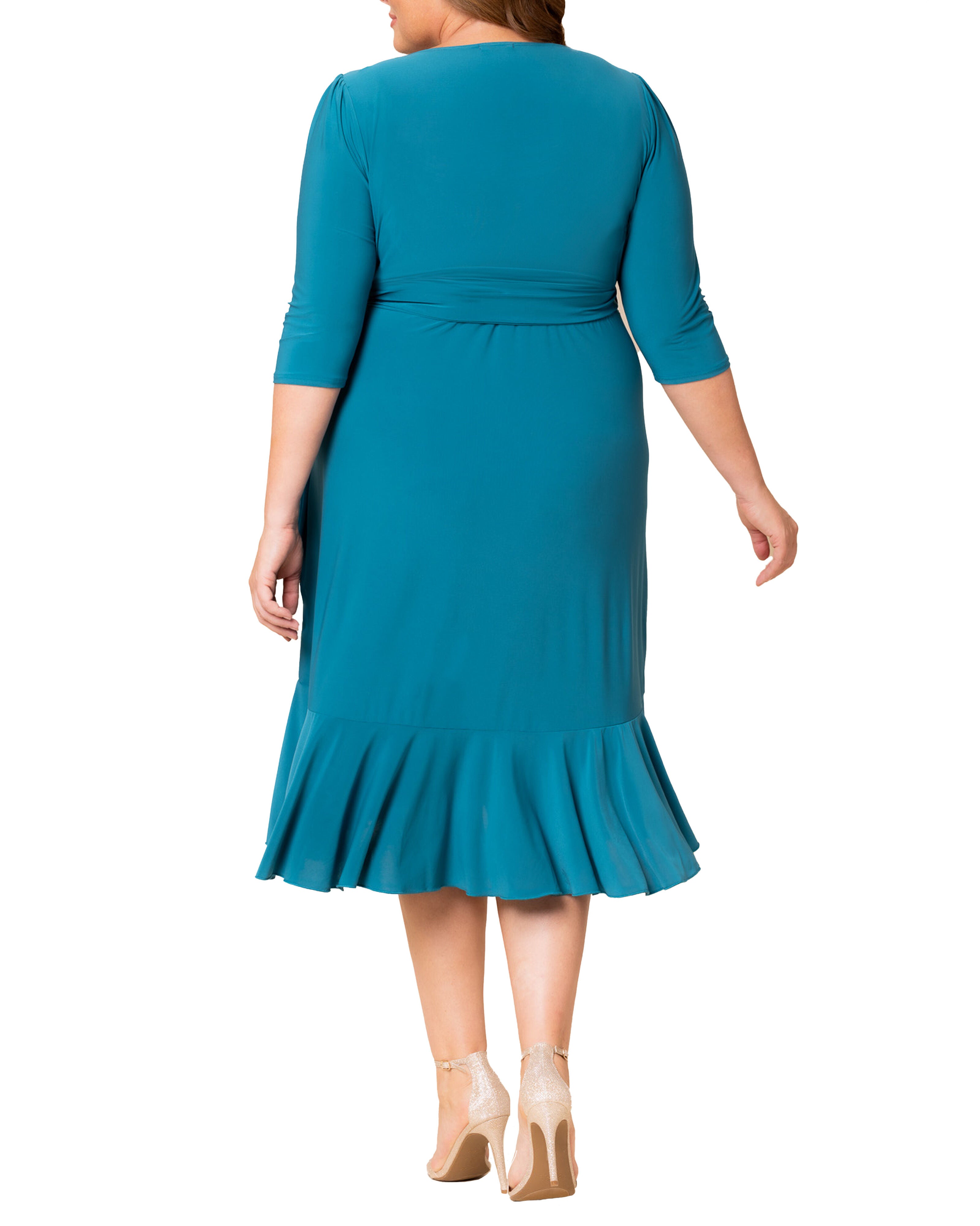 Whimsy Wrap Dress, BLUE JADE / Turquoise, alternate image number 1