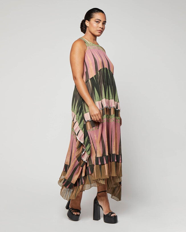 'Angelia' Dress, Seaweed Green / Olive Green, alternate image number 2