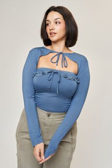 Isabelle Tie-Front Shrug