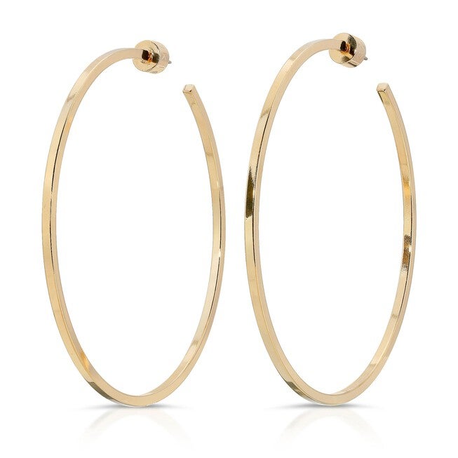 2.5 inches Ava Hoops Gold, Gold / Gold, hi-res image number null