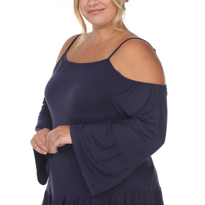 Cold Shoulder Ruffle Sleeve Top, , alternate image number 9