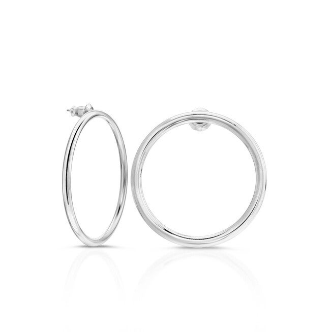 Medium Mia Earrings Silver, Silver / Silver, hi-res image number null