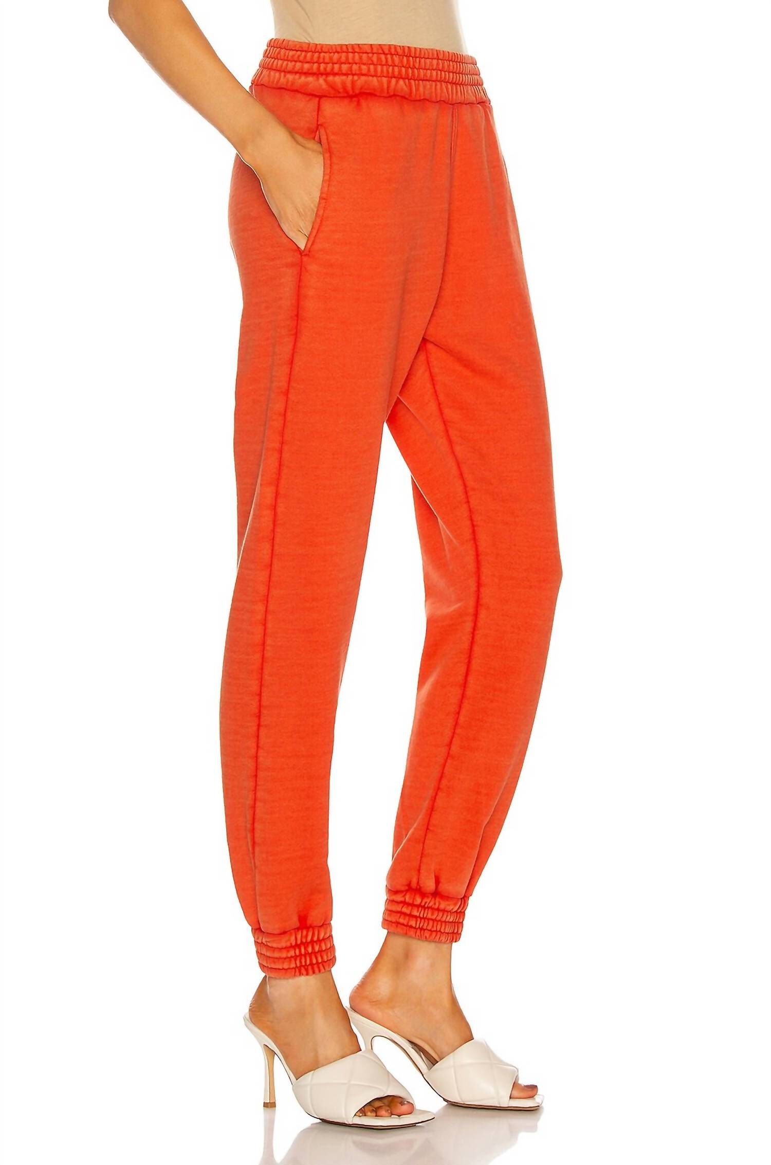 Sydney Sweatpant in Faded Orange, , alternate image number 1