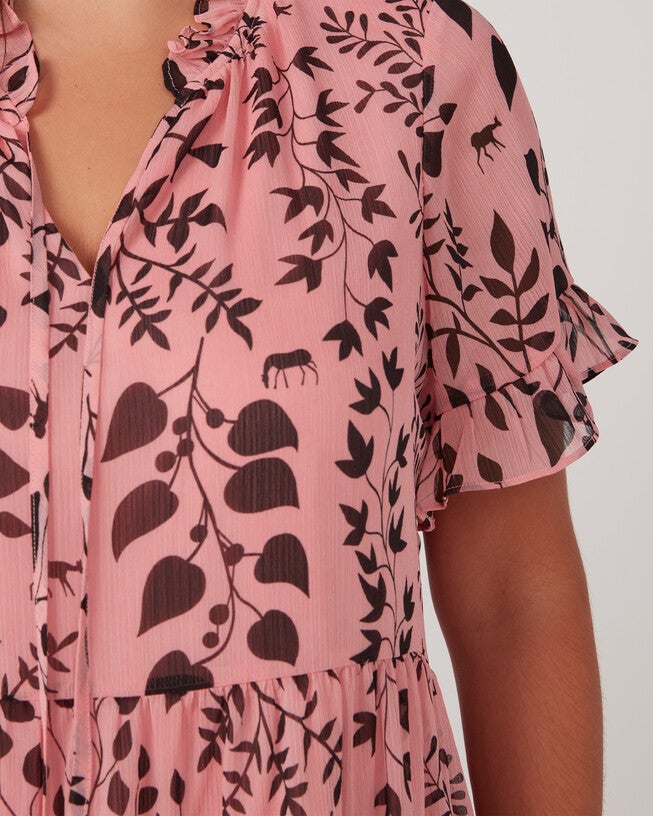 Aurora Tiered Mini Dress, , alternate image number null